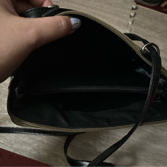 Beijo Patent Leather Convertible Backpack Purse Olive Green/Black - Picture 7 of 7